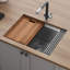 Ruvati Workstation Rounded Corners Undermount Ledge Kitchen Sink with Accessories-329470558