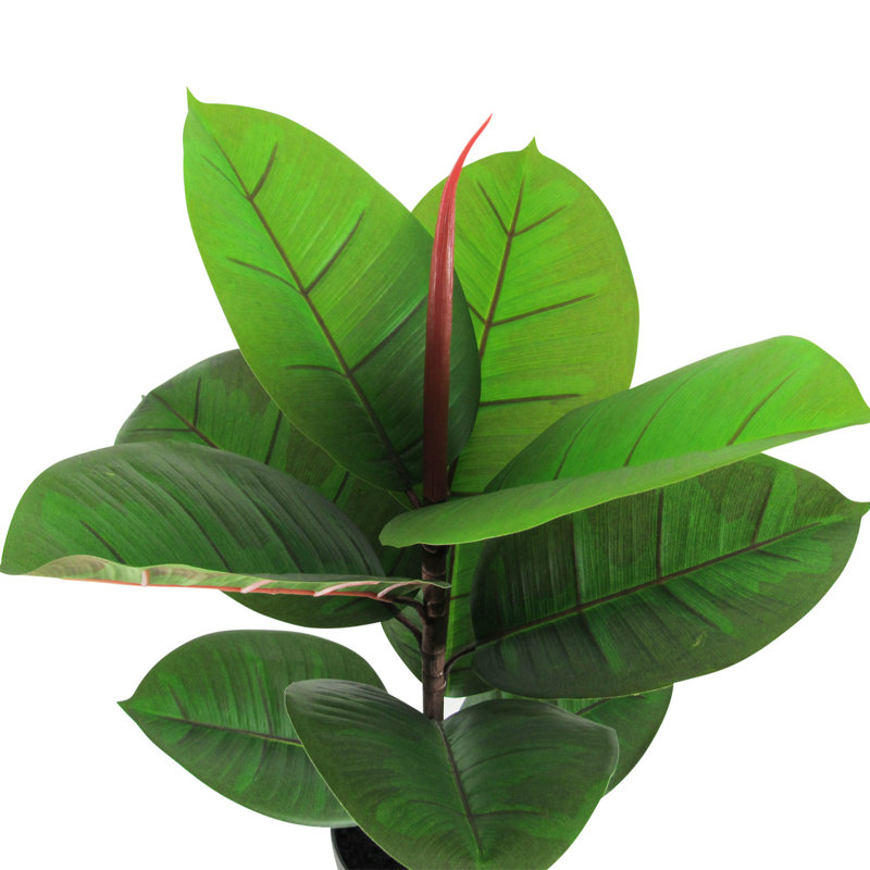 23" Artificial Rubber Plant Tree in Pot
