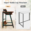 Bureau d'ordinateur 31,5 po pour petits espaces, bureau de bureau moderne avec tablette de rangement et support pour écran-392189958