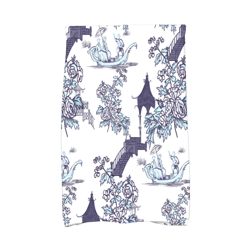 Daedalus Hand Towel, Navy Blue
