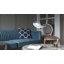 Luminaire suspendu en forme de dauphin bleu et blanc 