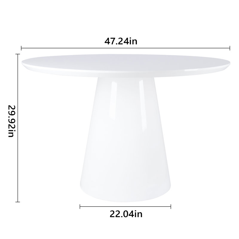 Ivy Bronx Lippa Pedestal Round Dining Table & Reviews - Wayfair Canada