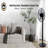 16" Oscillating Standing Floor Fan with Remote Control Timer Adjustable Tilt 12 Speeds Setting