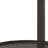 24" Dark Brown Solid Wood Tray Table