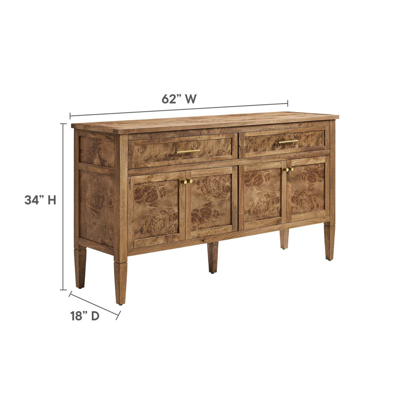 Elysian 62" Brown Mango Wood Sideboard