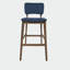 Ensemble de chaises de bar avec accoudoirs en tissu 2 pièces, convient pour la cuisine, la salle à manger-1403851219