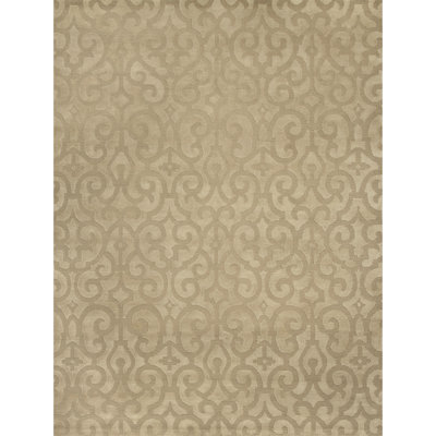 Damask Area Rug in Sand Dollar/Beige