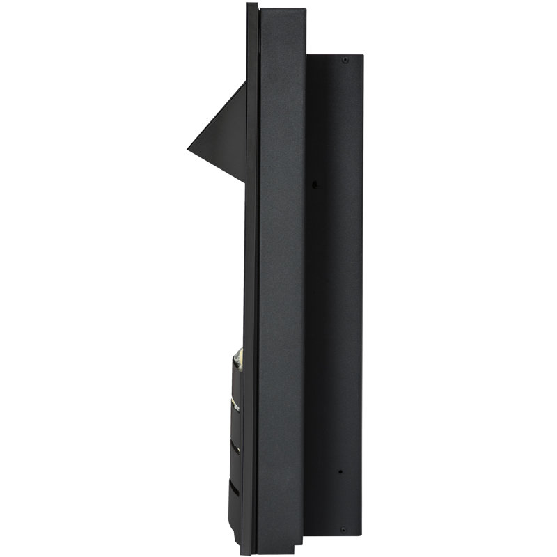 Helios Adam 48.5 cm W Electric Fireplace Insert with 6824.28 BTU, Black