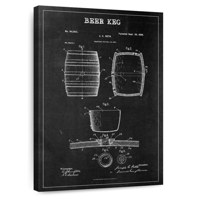 Bière Beer Beg Brevet, H 24 po x l 16 po