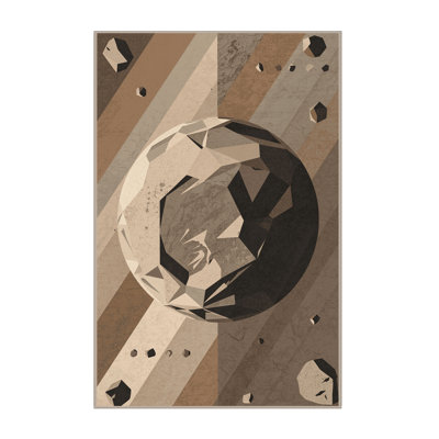 Machine Washable Pavle Modern Rustic Stone Rug in Brown – Binding
