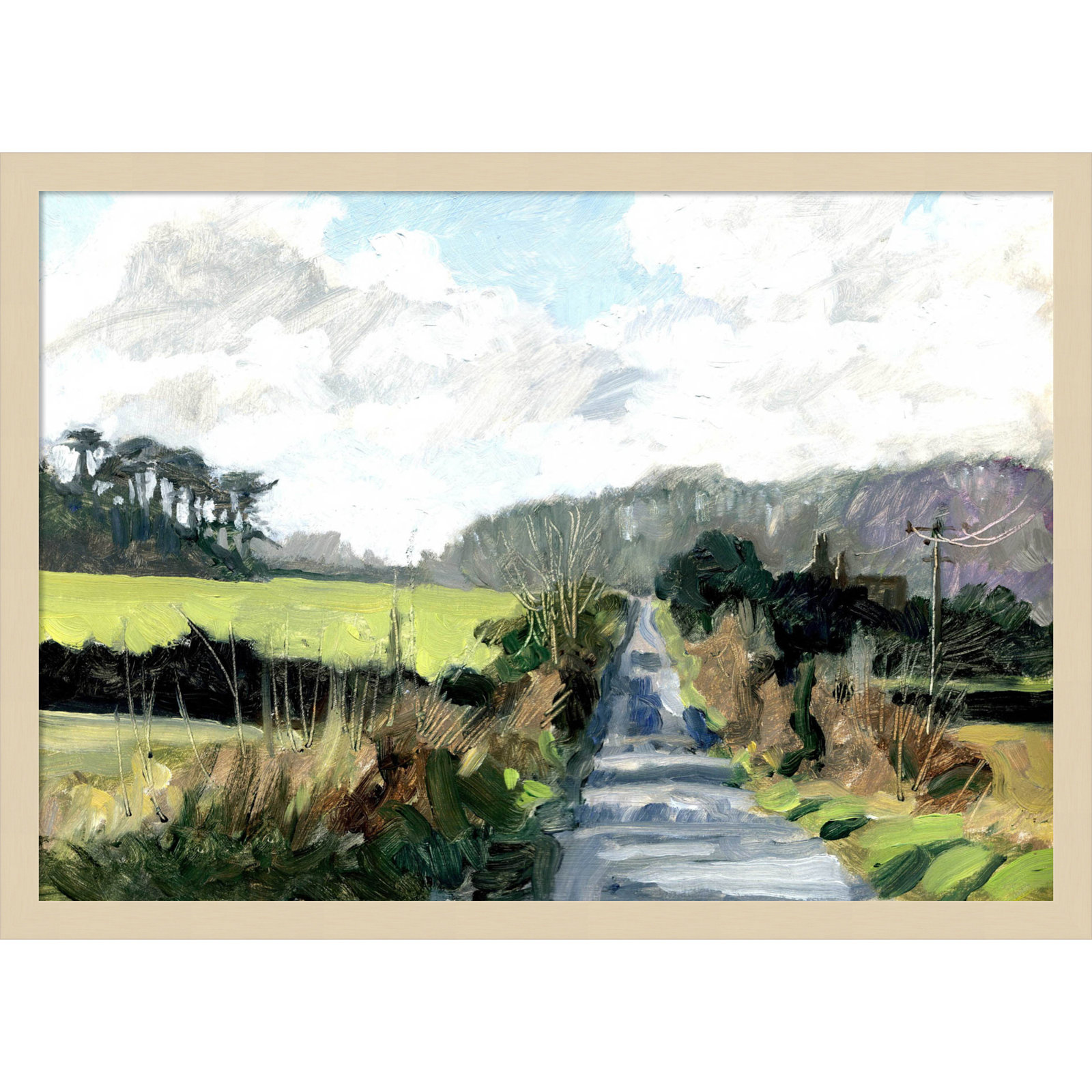 Ceylon "Ripple Lane" Print by Clive Metcalfe, 18" H x 25" W x 1" D, Brown