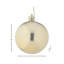 Ornement boule en plastique brillant incassable de 80 mm -999297127