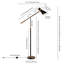 Zabel 65.63'' Task Floor Lamp-657266025