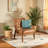 Faux Leather Accent Chair
