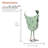 21"H Metal Polka Dot Standing Hen Decor Animal Statue