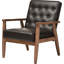 Faux Leather Armchair-20239006