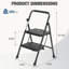 2-Step Steel Lightweight Folding Step Stool-991353463