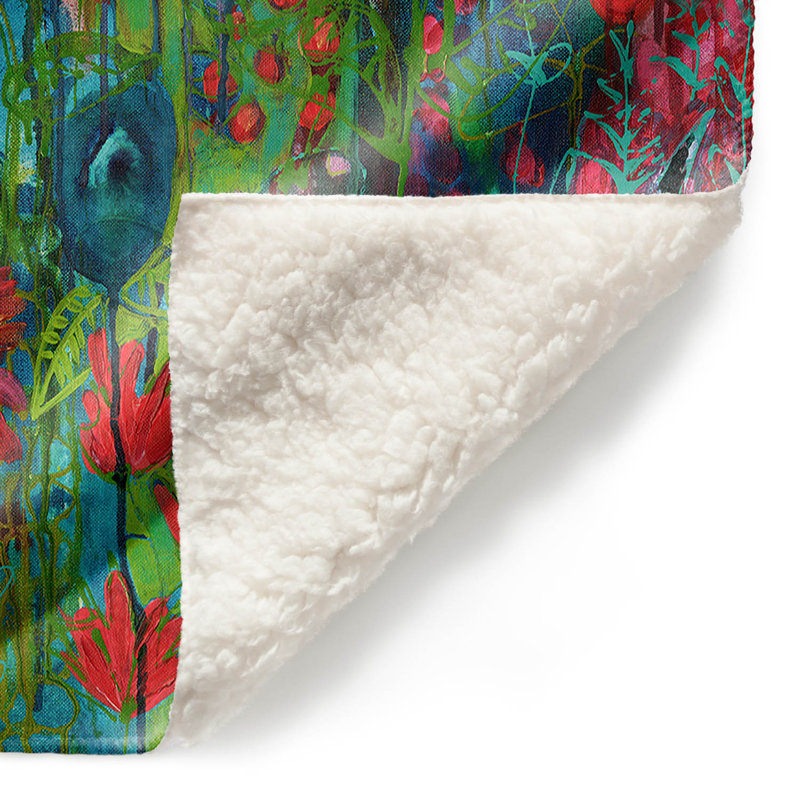 Jeté Tropical Night Blooms, l 51 po x L 60 po