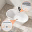 Baignoire de trempage autoportante moderne en acrylique 59 "x 29,5" avec bonde-120797851