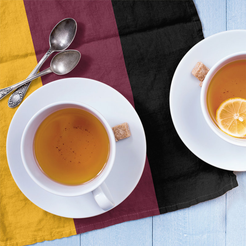 Stripe Tea Towel Kitchen Towel, Cotton, Gold/Wine/Black Cleveland Basketball
