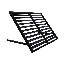 Auvent métallique fixe Awntech Bahama, 112 cm (L) x 61 cm (H) x 61 cm (P), noir-10696691-10696695