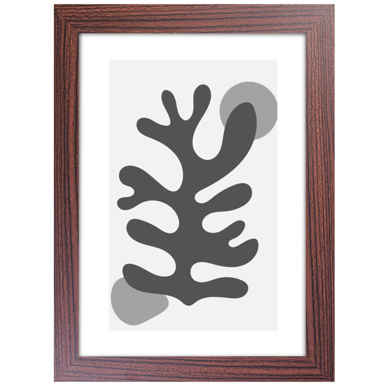 Picture Frame with Mat, Brown