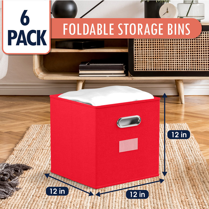 Rebrilliant Decorative Bin, Red