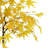 Artificial Maple Tree, Faux Yellow Maple Leaves Silk Maple Tree With Planter