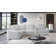 Upholstered Power Motion Modular 5-Piece 3-Recliner L-Sectional, Wireless Charging Storage Console
