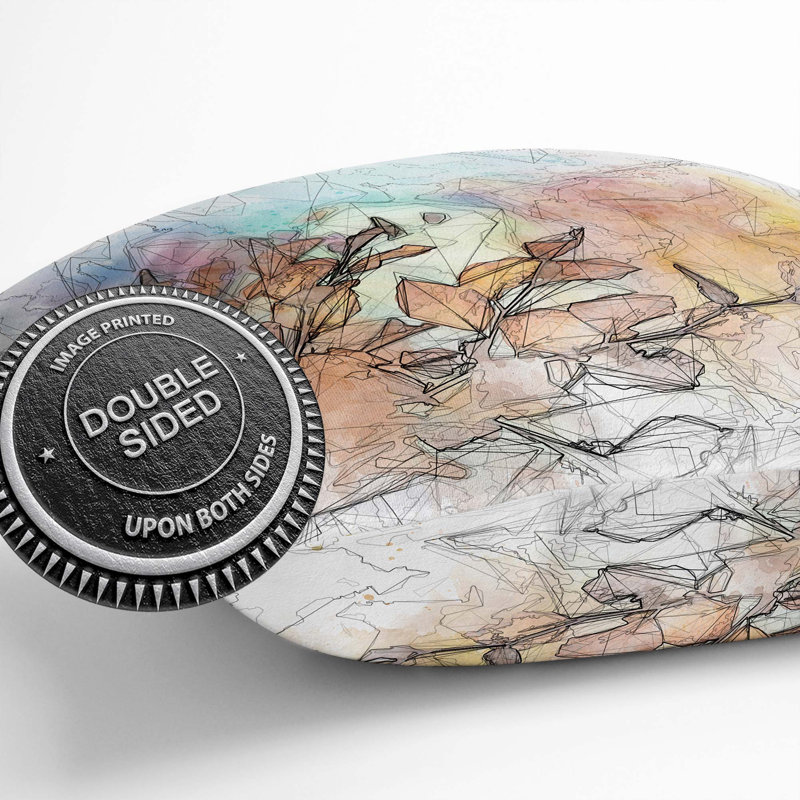 Abstract Square Throw Cushion, 55 x 55 cm