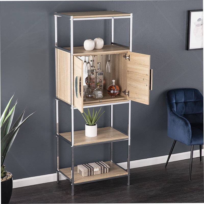 Armoire haute avec rangement pour bouteilles de vin