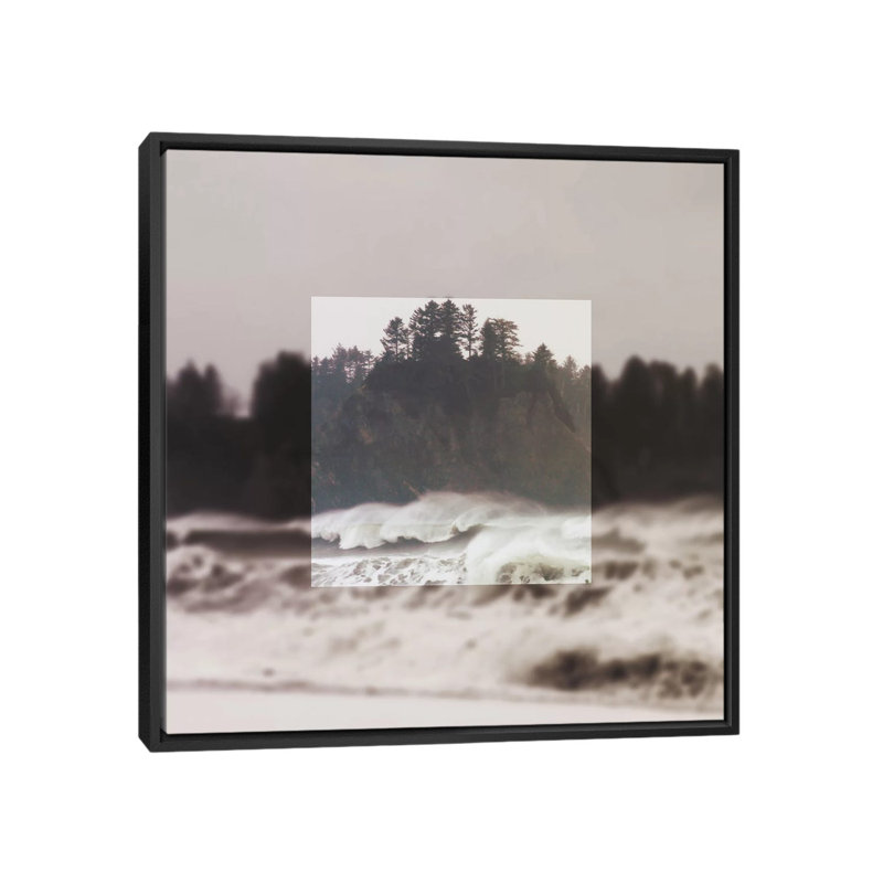«Encadré paysage III», reproduction de photo sur toile tendue, H 18 po x l 18 po x P 1,5 po, Toile avec cadre noir