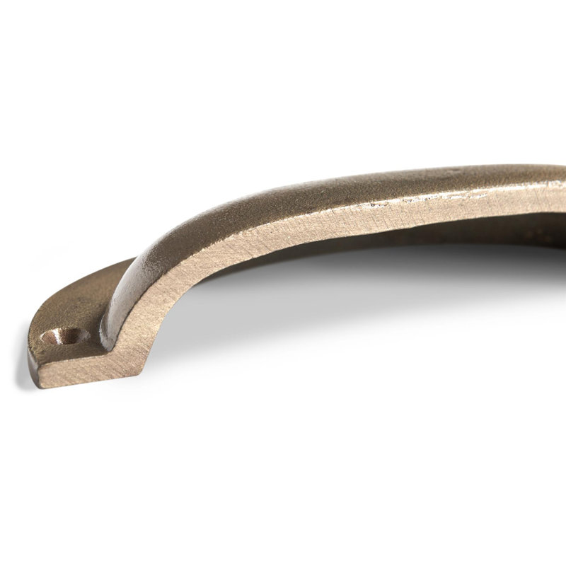 Hammer & Tongs - Curved Cabinet Cup Handle - W130mm x H50mm - Brass