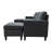 Linen Upholstered Modular Sectional with 2 Ottomans-1505592551