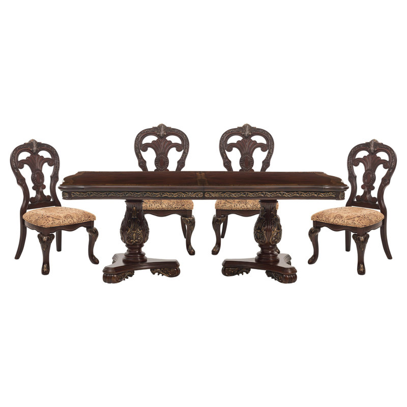 Beautiful Traditional Design 1pc Rectangular Dining Table