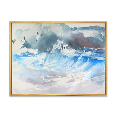 «Wave and Sea Gulls X», reproduction sur toile
