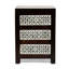 Table de chevet 3 tiroirs en bois