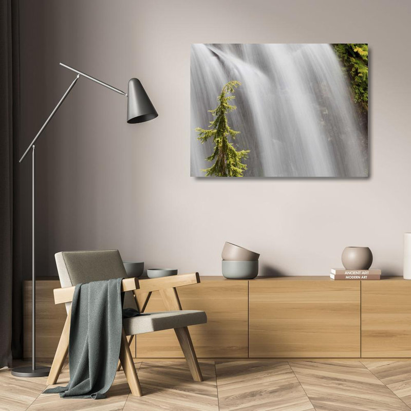 «Loon Peak® Paulson», art sur toile tendue par Don Gallery: WA, Stehekin Waterfall on the Agnes Gorge Trail