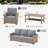 All-Weather Wicker 5 - Person Patio Conversation Sets with Coffee Table-116989419-117069100