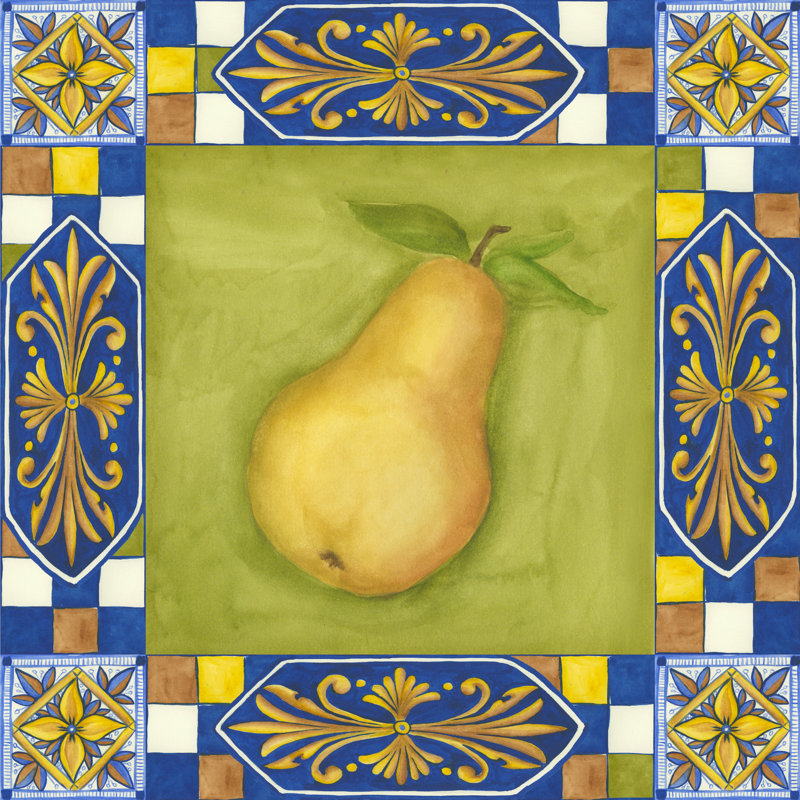 Tuscany Pear by Jennifer Goldberger - Wrapped Canvas Art Prints, 30cm H x 30cm W x 3.8cm D
