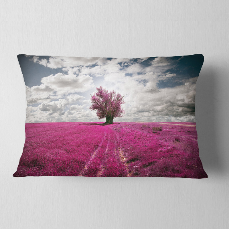 Coussin décoratif paysage de paysage, H 12 po x l 20 po