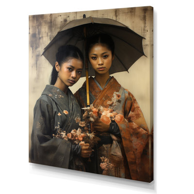 Souvenir de la femme japonaise, reproduction sur toile