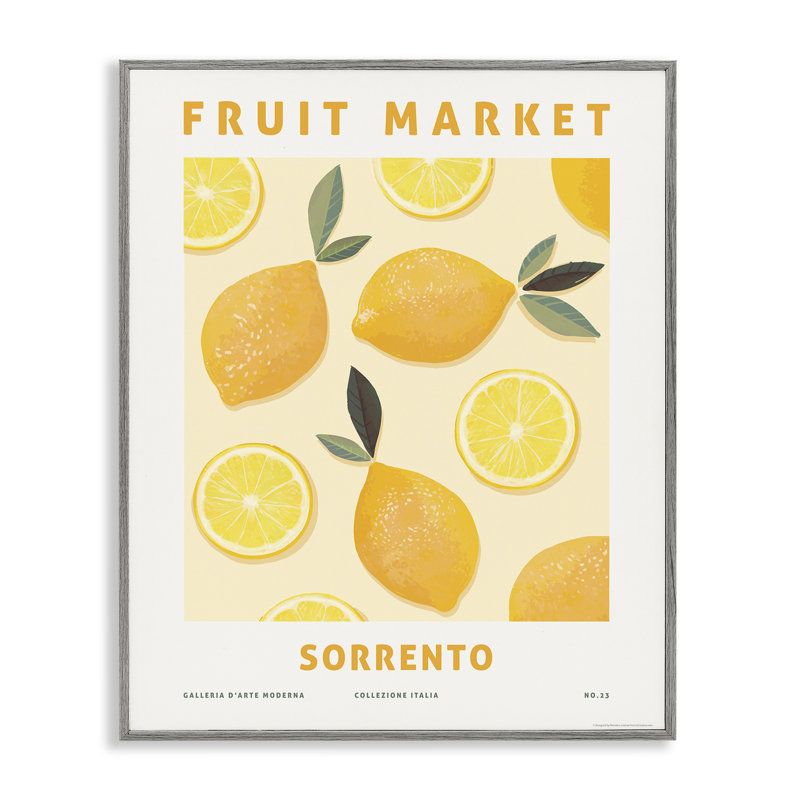 Fruit Market Lemons, estampe numérique par Reinders, Estampe numérique Farmhouse, H 20 po x l 16 po