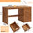 48" Modern Fluted Executive Desk With Storage Cabinet,Wood Home Office Desk With File Drawer & Metal Handles, Large Computer Writing Table For Office,Study, Living Room, Bedroom-510128254