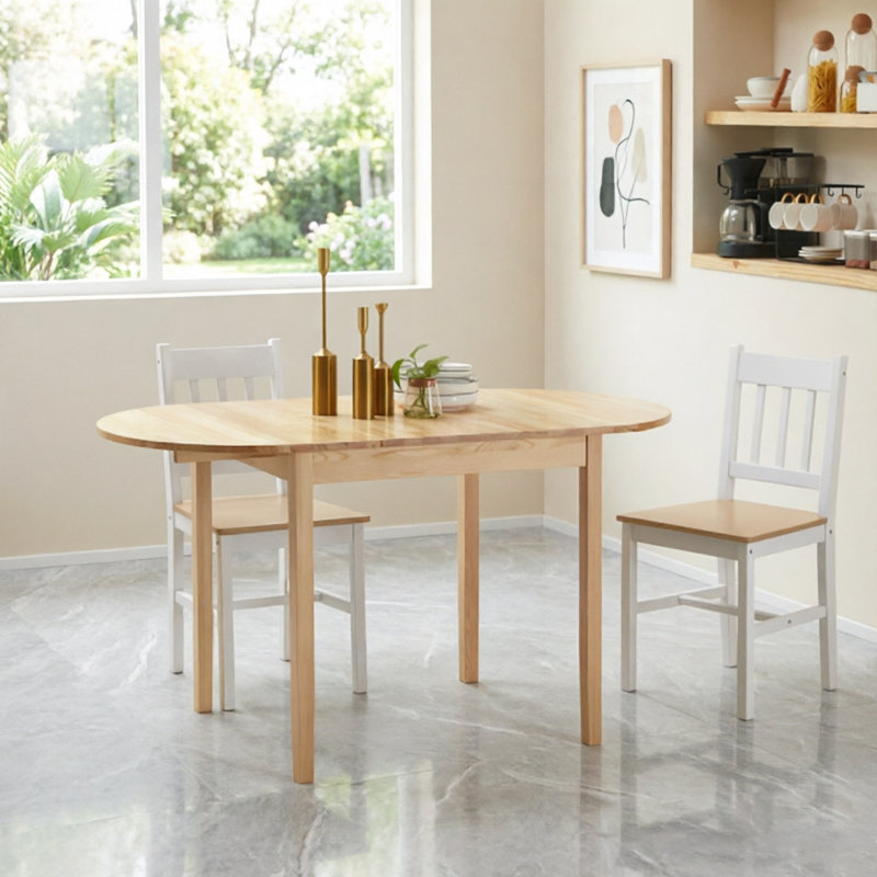 55" Solid Wood Kitchen Table