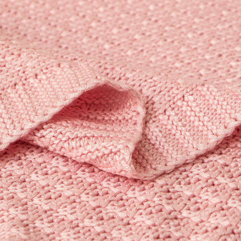  Couverture torsadée, Rose clair