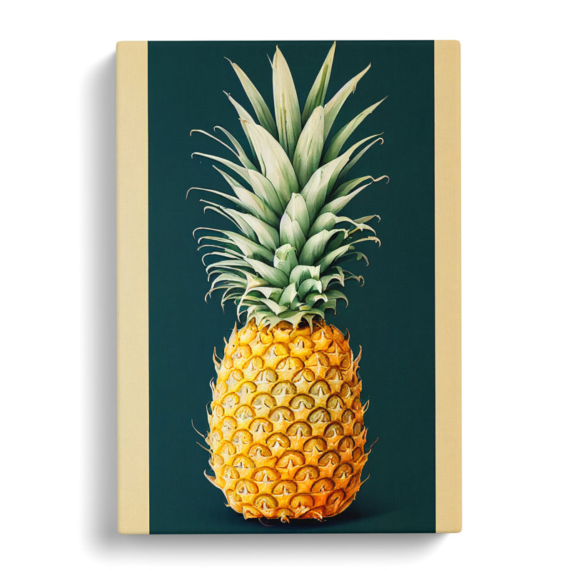 Lone Pineapple - Wrapped Canvas, 50cm H x 35cm W x 3cm D