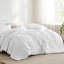 Ensemble de literie Bed in a Bag pour lit simple TG - 5 pièces, ensemble d'édredon à carreaux en tissu à carreaux, ensemble de lit Boho blanc léger et léger avec édredons pour lit simple TG, draps, taie d'oreiller et taie décorative-116781754-116781753