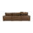 Hadleigh Brown Leather Modular L-sectional