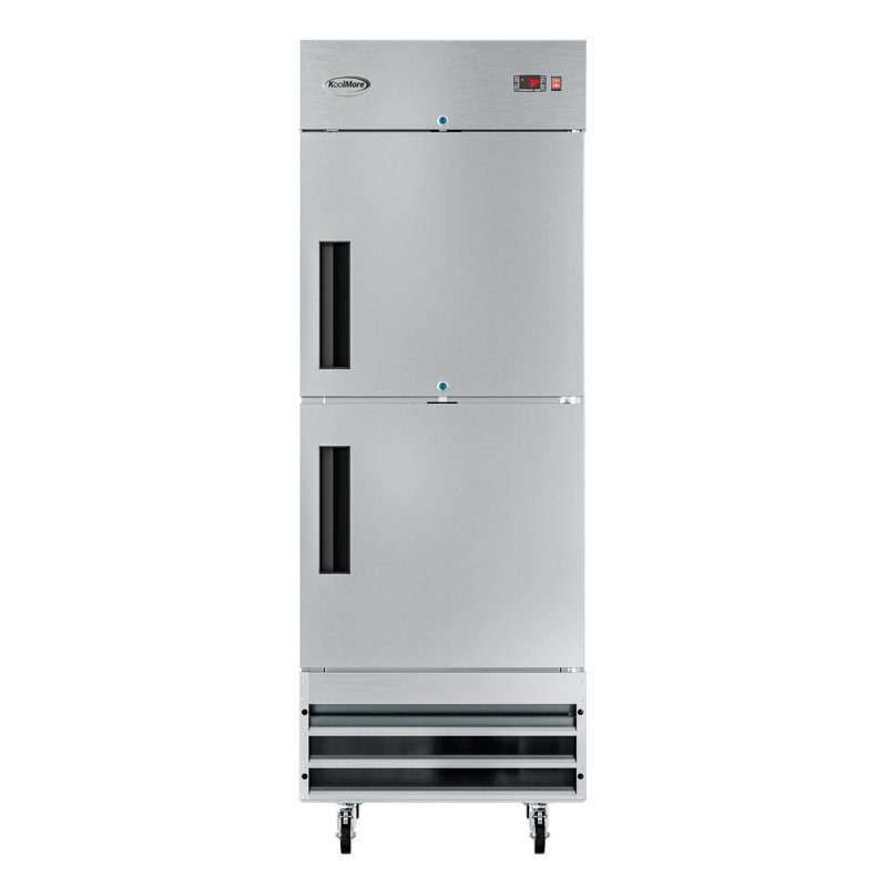 Réfrigérateur robuste à profondeur de comptoir en acier inoxydable avec profondeur de comptoir de 32 po et 23 pi³